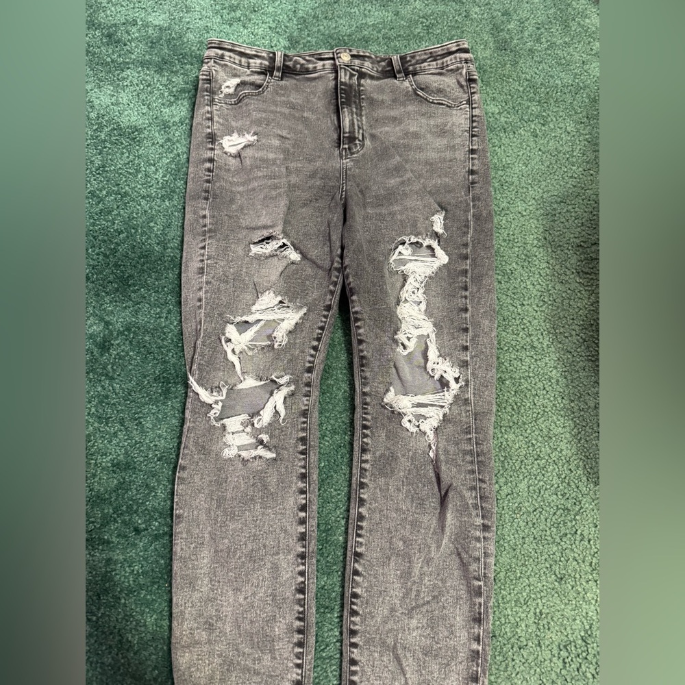 grey washed jeans